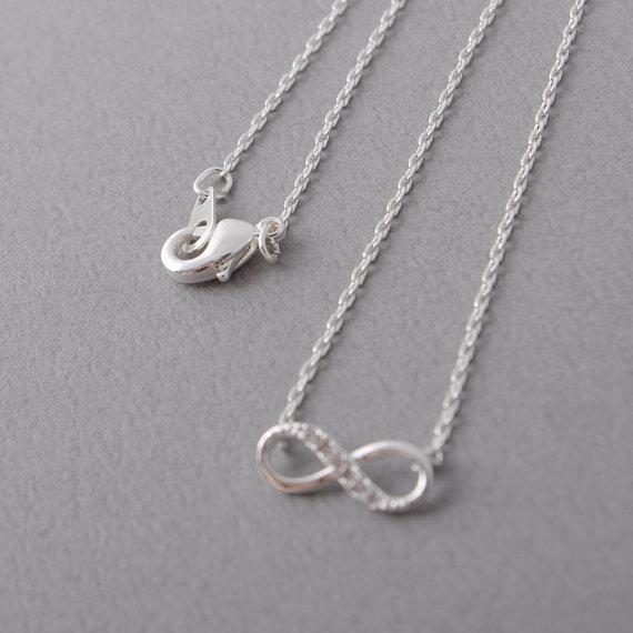 Infinity Crystal Pendant Necklace