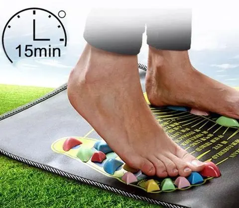 Reflexology Foot Massage Pad Cobblestone Walk Massager Mat Pain Relief Health Care Acupressure Mat – image 5