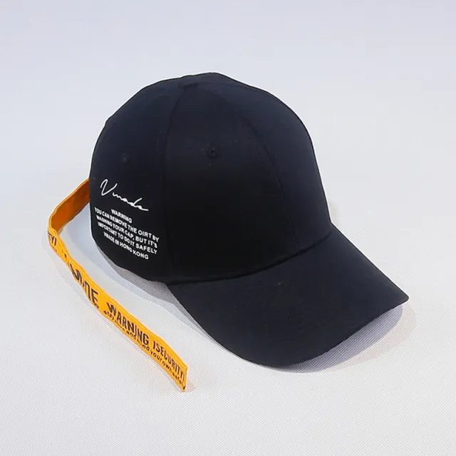 Korean Version Of The English Letter Long Strap Baseball Male Summer Trend Duck Female Trip Sun Hat Couple Black - Shop at LoveMi