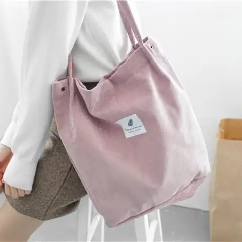 Women's Shopping Bag Large Ladies Canvas Shoulder Bags Tote