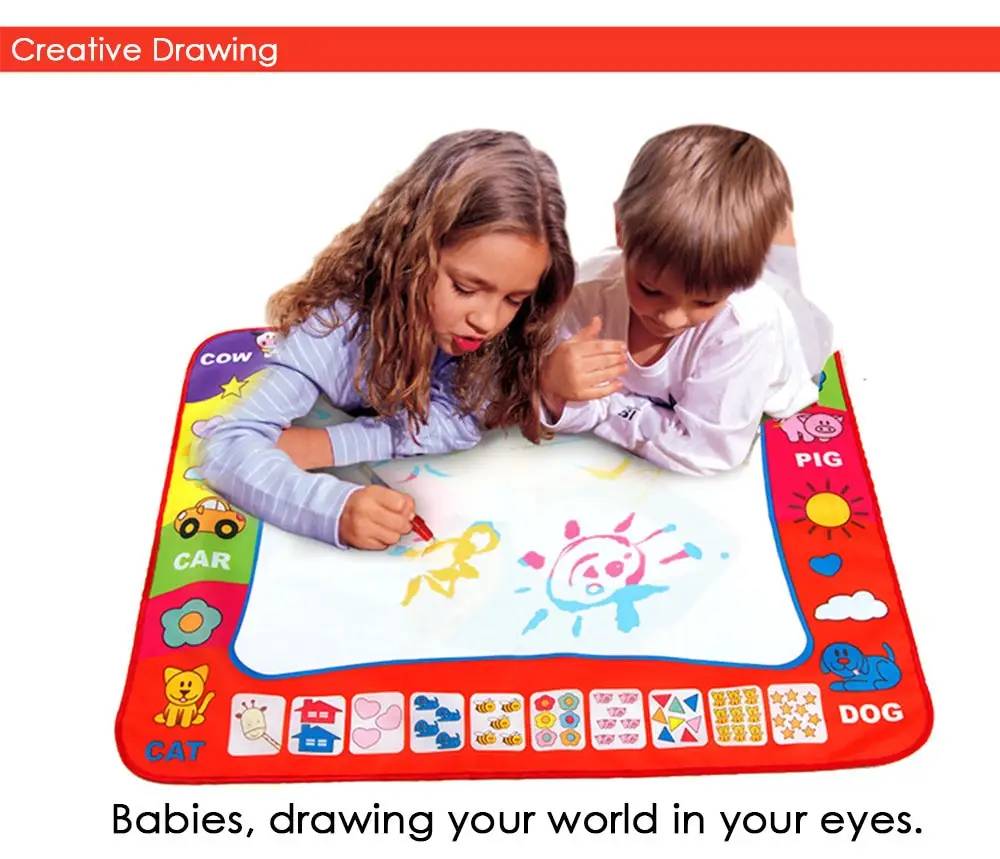 80 X 60cm Baby Kids Add Water with Magic