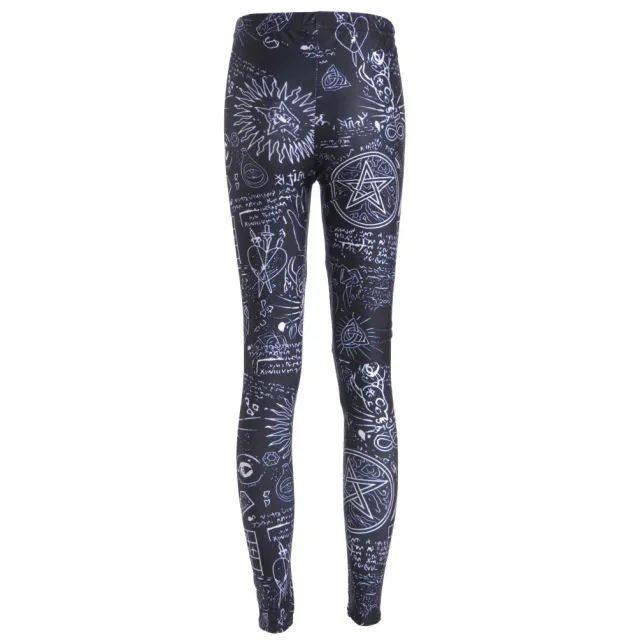 Women Leggings Fitness Black Skeleton Sexy Leggings Fashion Stretch Digital Print Pants Trousers Black - Shop at LoveMi