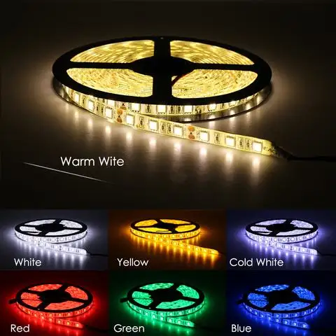 LED Light Strips Highlight 60 Beads Epoxy Waterproof Soft