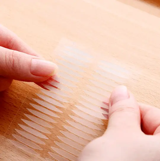 Korea viscous breathable natural flesh color single-sided invisible double eyelid stickers fiber strip length and width