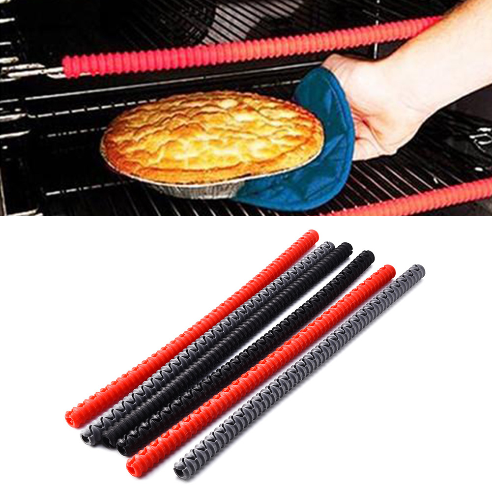 Microwave oven, anti-scalding protection strip, threaded insulation sleeve, spiral pattern
