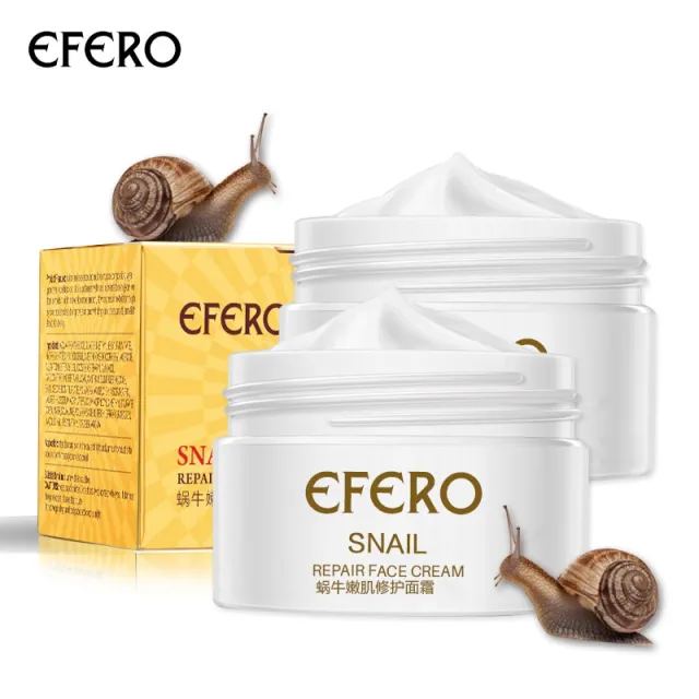 Snail Rejuvenating Face Cream Moisturizing Shrinking Pore Brightening Skin Cream 1 Style - Shop at LoveMi