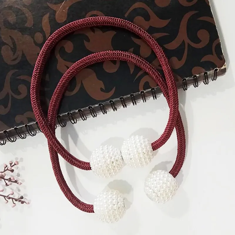 Magnetic Curtain Tiebacks Pearl Beads – image 8