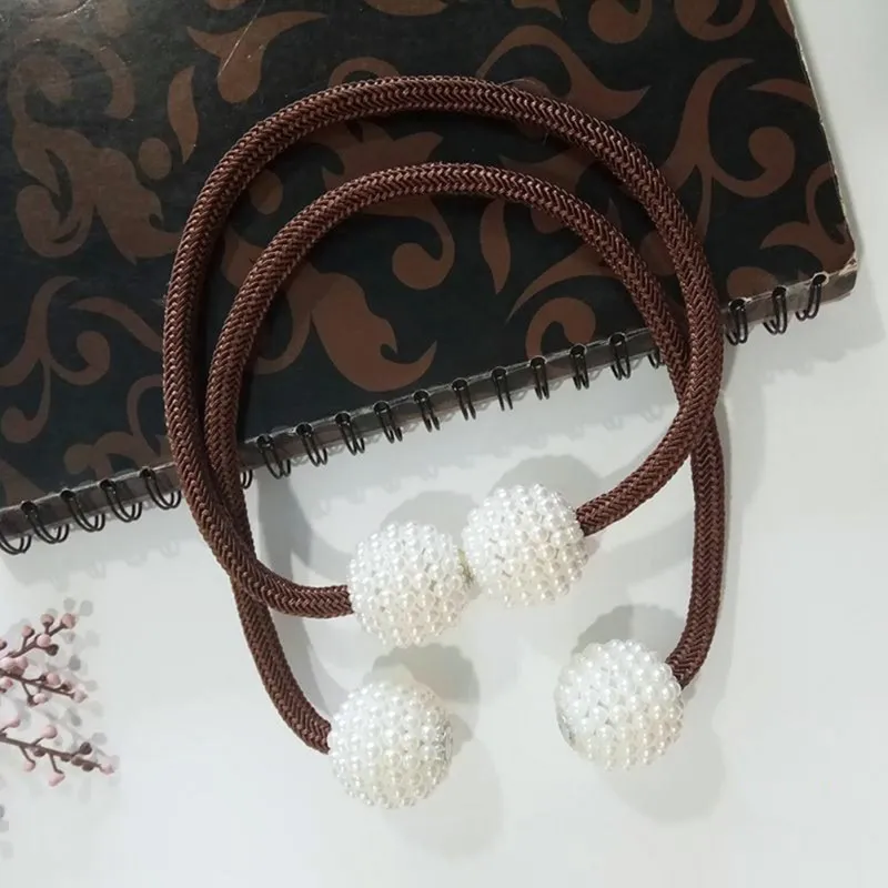 Magnetic Curtain Tiebacks Pearl Beads – image 9