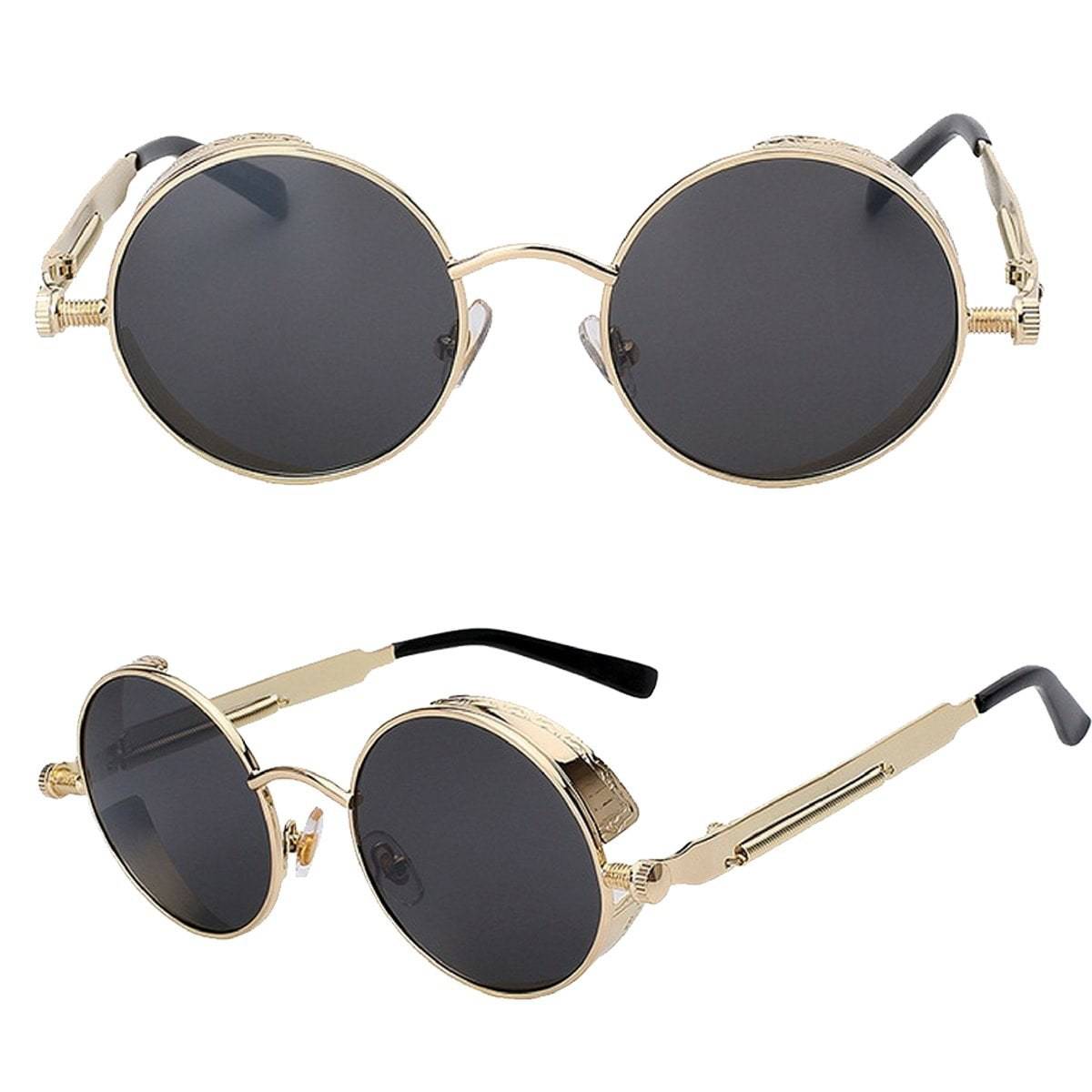 Austin Powers Vintage Round Metal Frame Sunglasses - Image 9