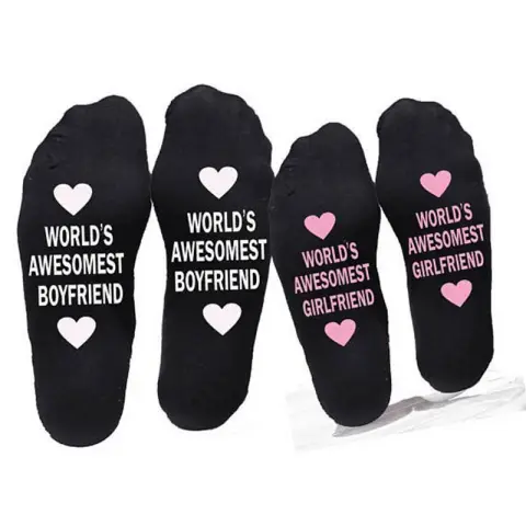 Unisex Men Women Cotton Socks Printing Letter Funny