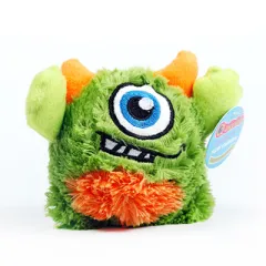 Knock-resistant teeth beautiful velvet bouncy ball vocal toy clean teeth high-elastic pet bouncy ball - Green - View 1
