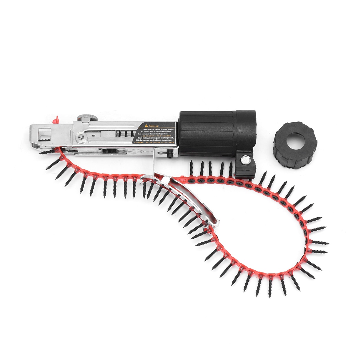 Automatic Chain Nail Gun Adapter Screw Gun for Electric Drill Woodworking Tool — foto 4