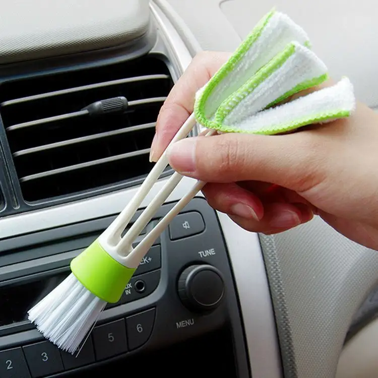 Double Head with Rag Blinds Cleaning Brush Household Dusting