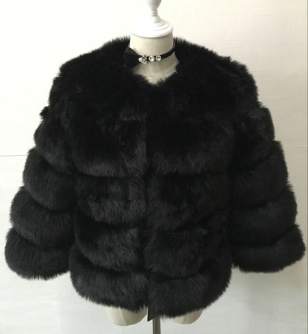 S 3XL Mink Coats Women Winter New Fashion FAUX Fur Coat Elegant Thick Warm Outerwear Fake Fur Jacket Chaquetas Mujer Black - Shop at LoveMi