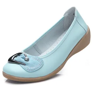 Wedges women's shoes leather tendon bottom rhinestones England white shoes - Blue