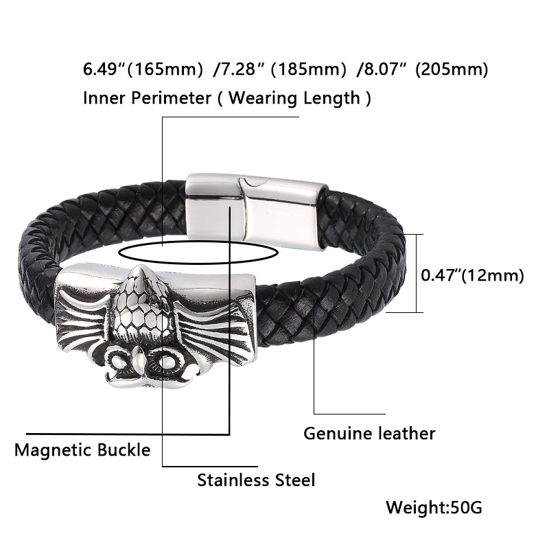 Title 1, Bracelet Homme Acier Inoxydable Boucle Aimantée...