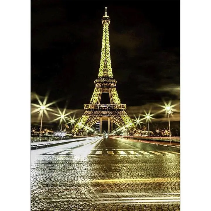 5D Diamond Painting Shiny Eiffel Tower - 30X40Cm