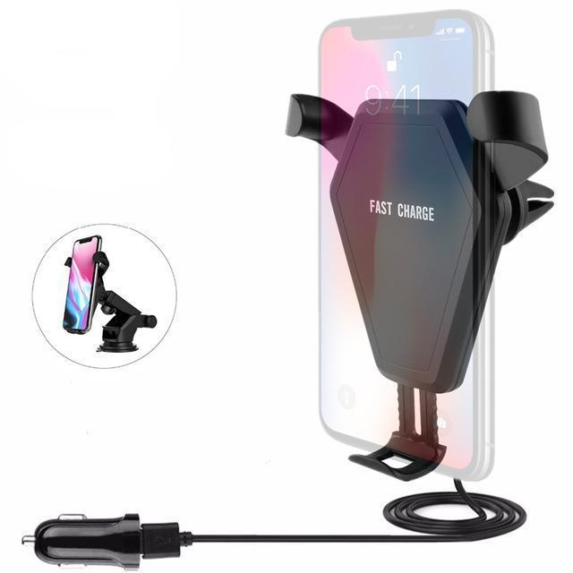 Compatible With Apple, Gravity Car Wireless Charger For IPhonex Mobile Phone Bracket Car Charger For S8 Wireless Fast Charge 10W 7.5W