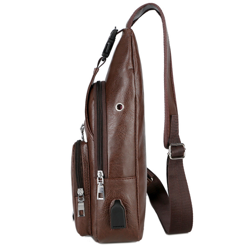 USB Portable Charging Chest Bag Messenger Bag — foto 6