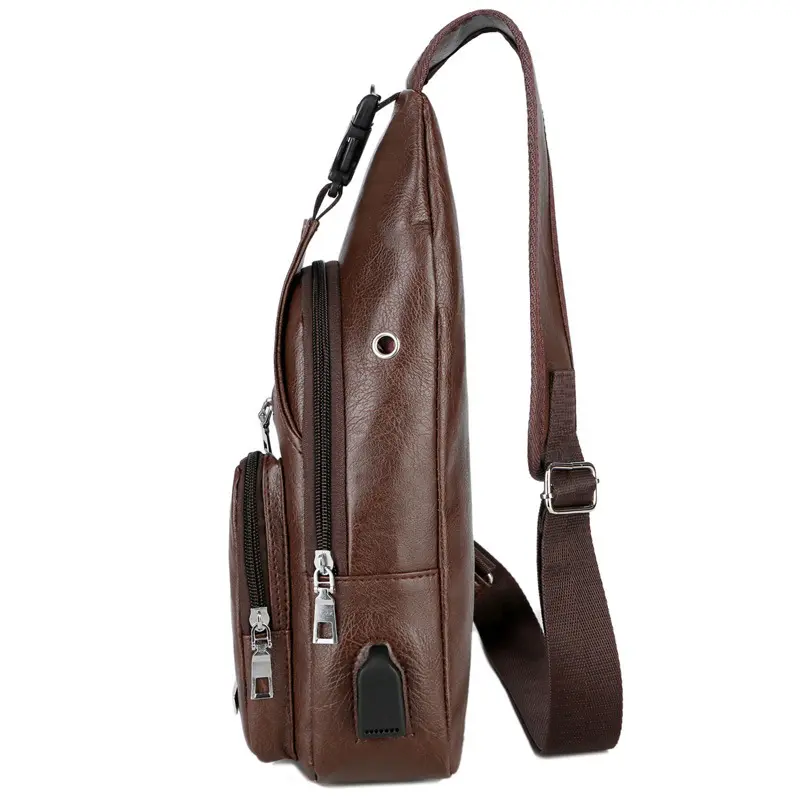 USB Portable Charging Chest Bag Messenger