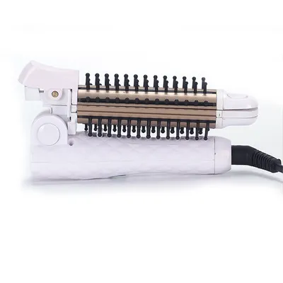 Curly hair bar female net red section straightening fan small dual use bangs do not hurt hair corn hot splint female big wave students White - Shop at LoveMi