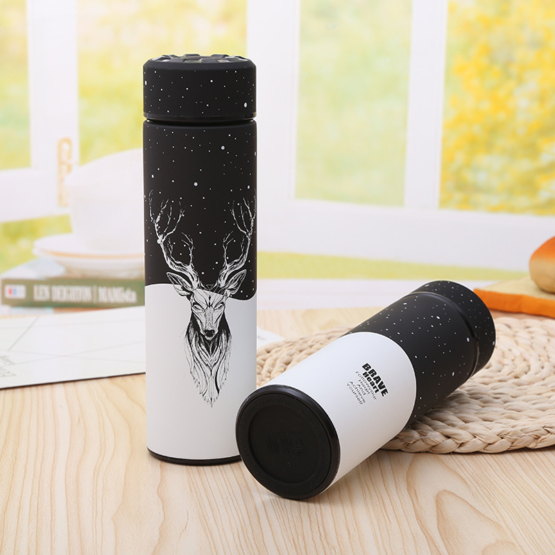 Stainless steel mug starlight deer gift cup