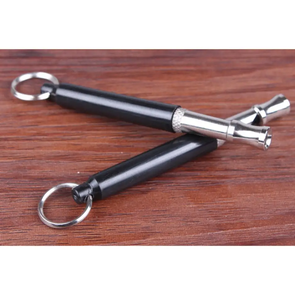 Pet Dog Cat Training Obedience Black Whistle