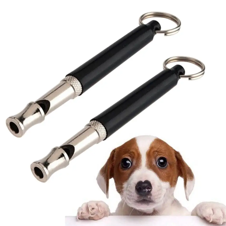 Pet Dog Cat Training Obedience Black Whistle