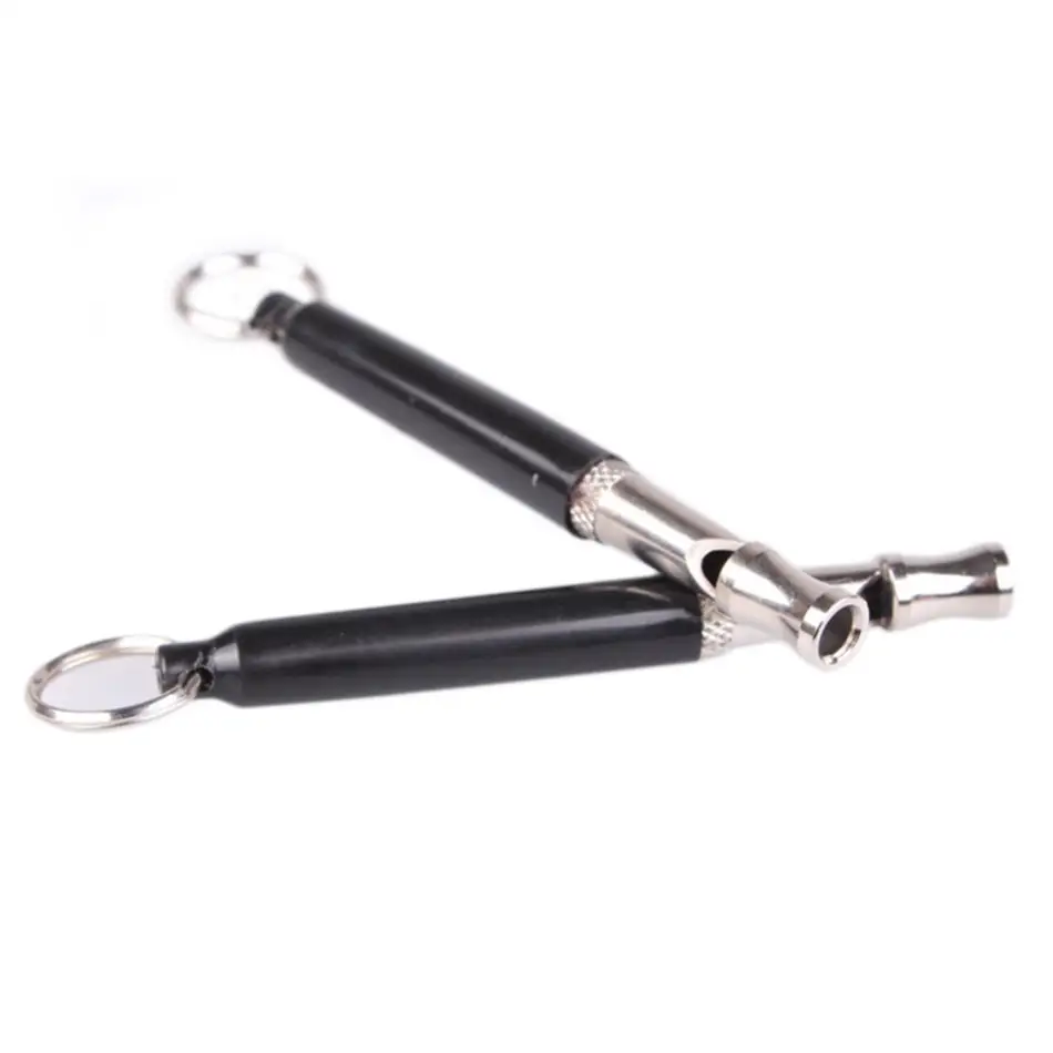 Pet Dog Cat Training Obedience Black Whistle