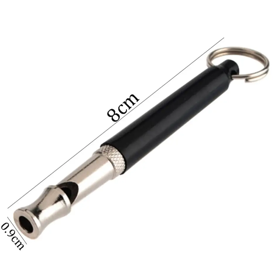 Pet Dog Cat Training Obedience Black Whistle