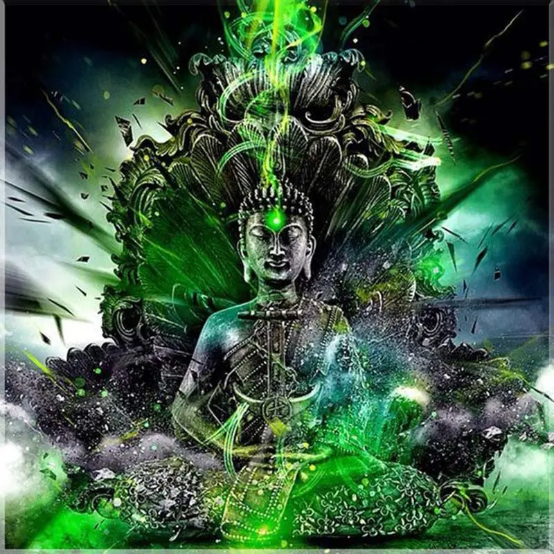Buddha Statue Diamond Painting New Crystal Diamond Embroidery Painting - 20X25Cm