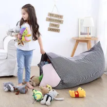 Large-capacity woven moving bag crystal velvet storage bag thickened portable toy storage bag - Gray - View 1