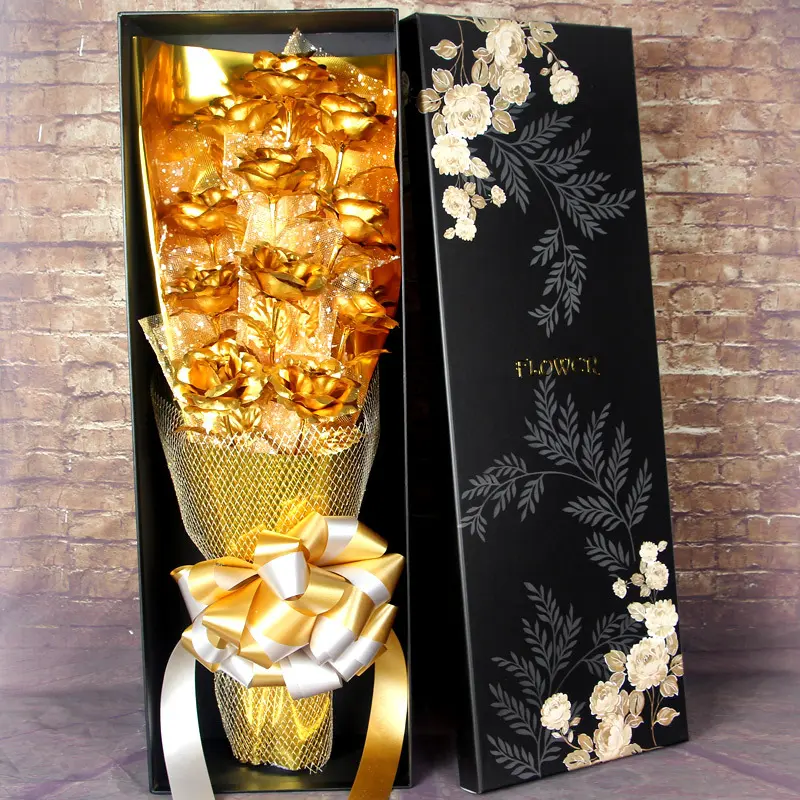 Valentine's Day Gift on Tanabata Day Golden Rose 24K
