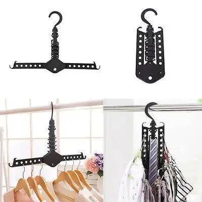 Hanger Rack Clothes Space Saver Folding Multifunctional