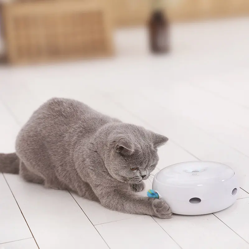 Electric Cat Toy Smart Funny Cat Stick Donut Automatic