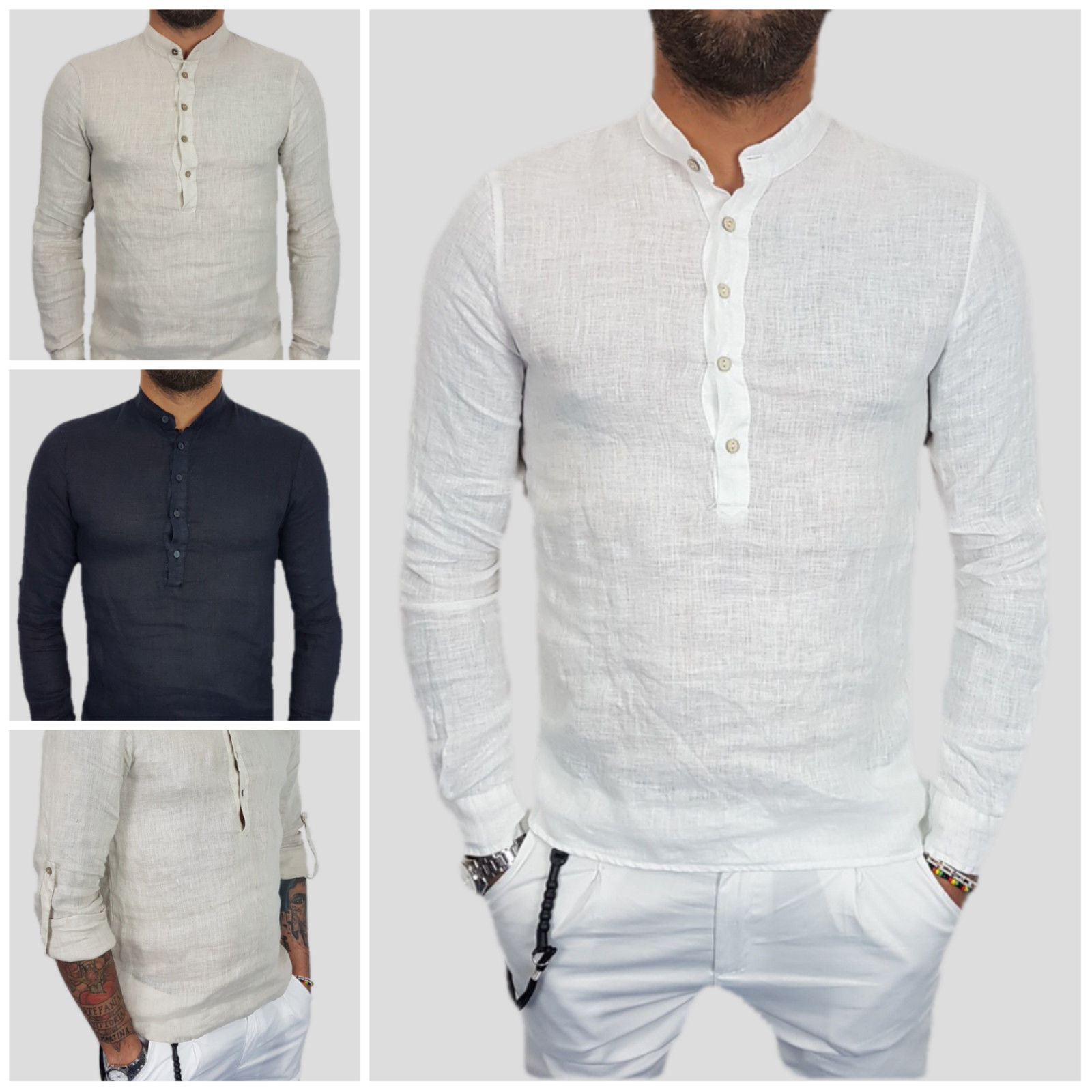 Solid color long sleeve shirt