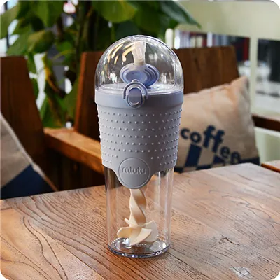 500ML Kids Plastic Water bottles Protein Shaker Blender Bottles with straw BPA Free Portable Sport My Water bottles – image 7
