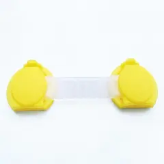 Cloth Belt Multifunctional Lock Anti-Pinching Baby Protection Refrigerator Lock - Yellow - View 1