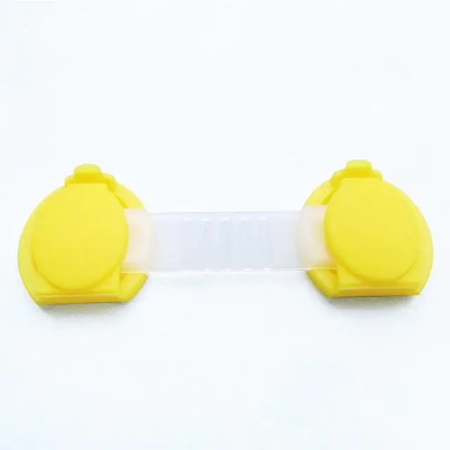 Cloth Belt Multifunctional Lock Anti Pinching Baby Protection Refrigerator Lock Yellow - Shop at LoveMi