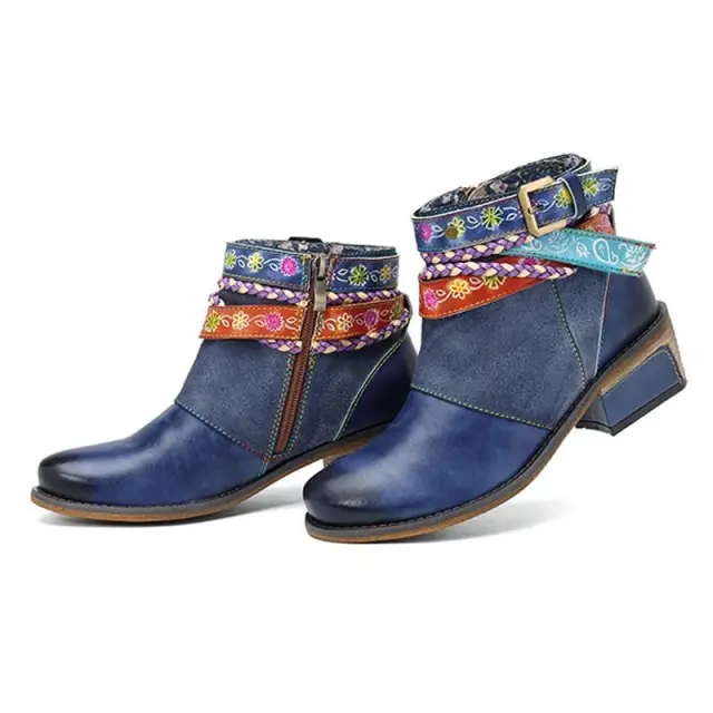 Yauvana Azul Ankle Boots Blue - Shop at LoveMi