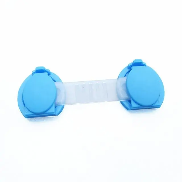 Cloth Belt Multifunctional Lock Anti-Pinching Baby Protection Refrigerator Lock - Blue15.5Cm