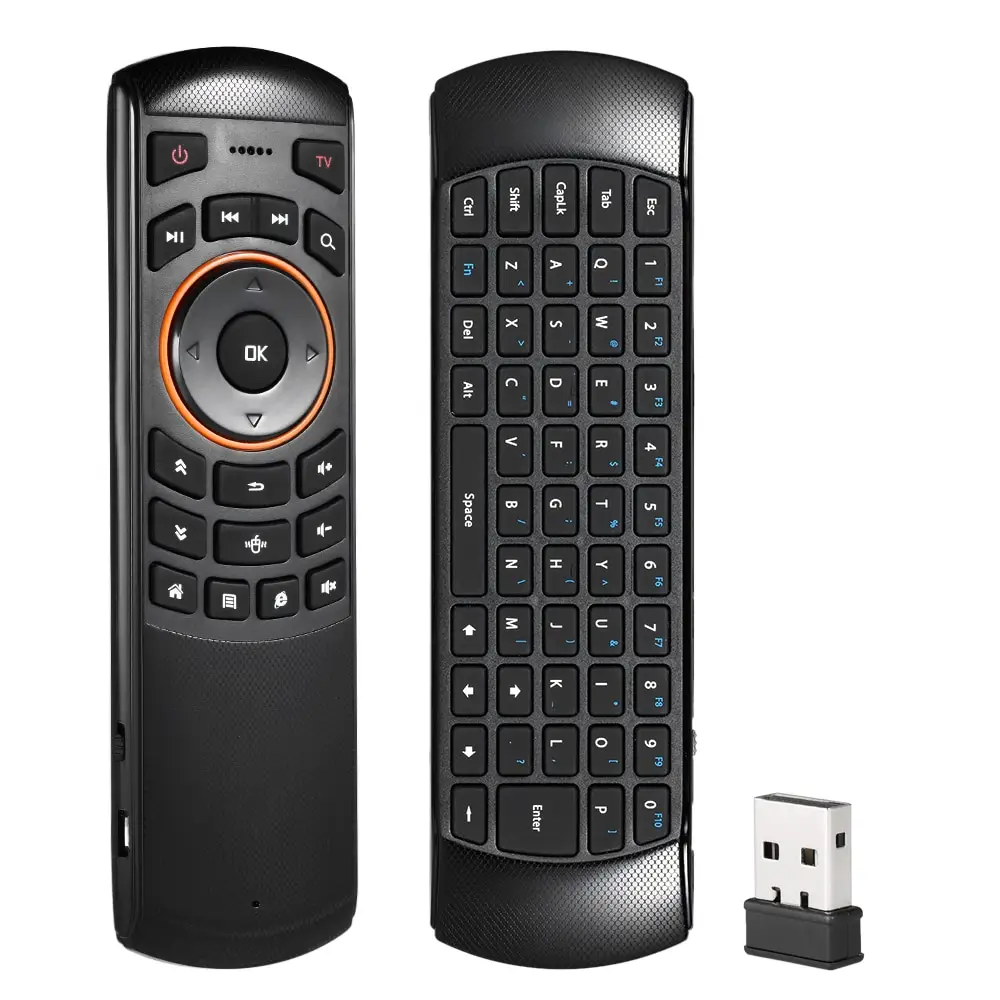 Docooler Mini 2.4GHz Wireless QWERTY Keyboard Air Mouse Handheld