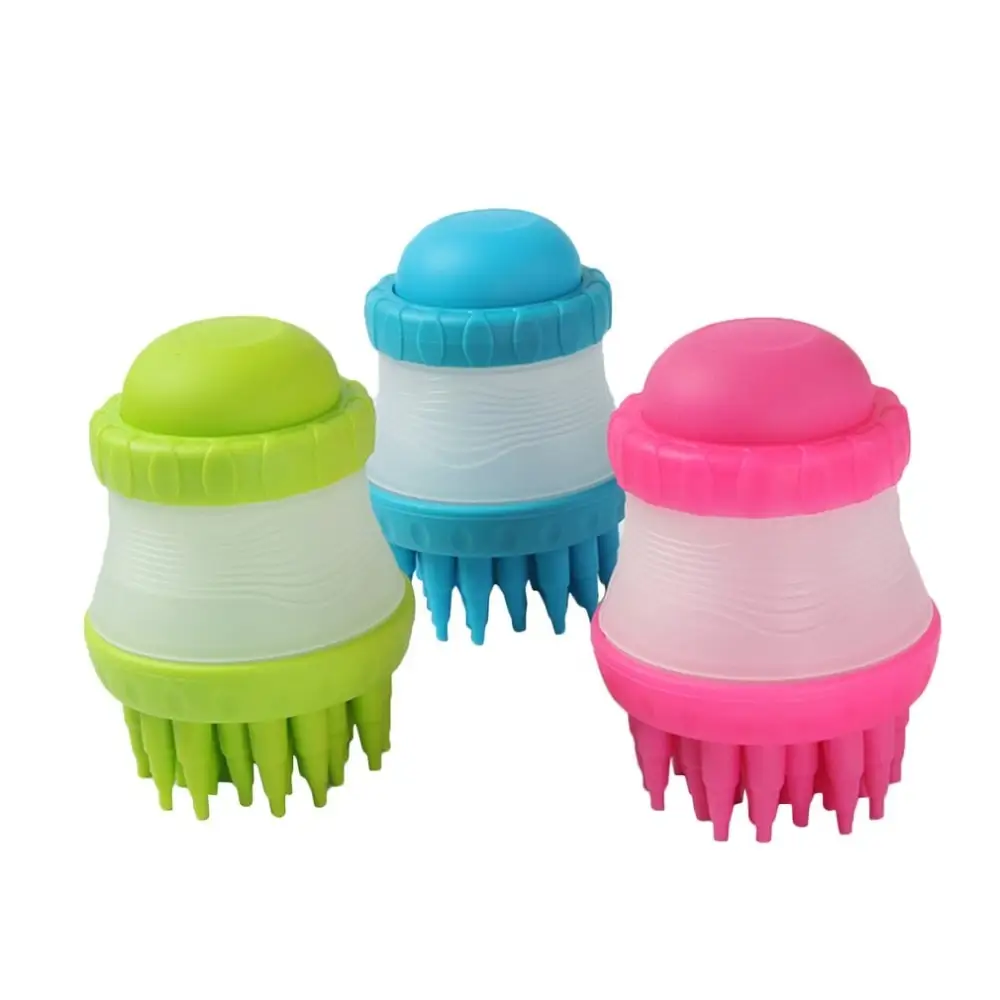 Practical Design Multifunctional Pets Scrub Buster Soft Silicone Dog