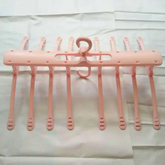 Eight in one home adult hanging foldable rotating non slip drying rack Pink - Shop at LoveMi