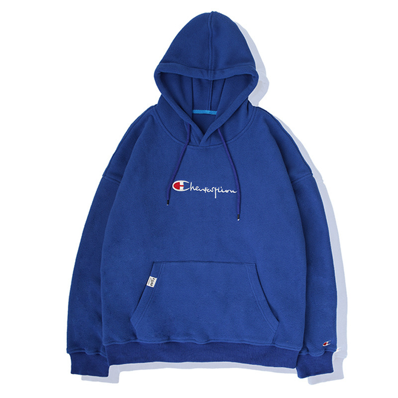 Plus velvet padded hoodie loose hooded sweater