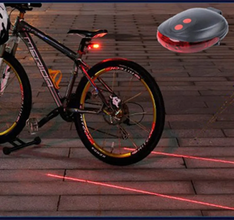 Bicycle Tail Light 5LED 2Laser – image 3