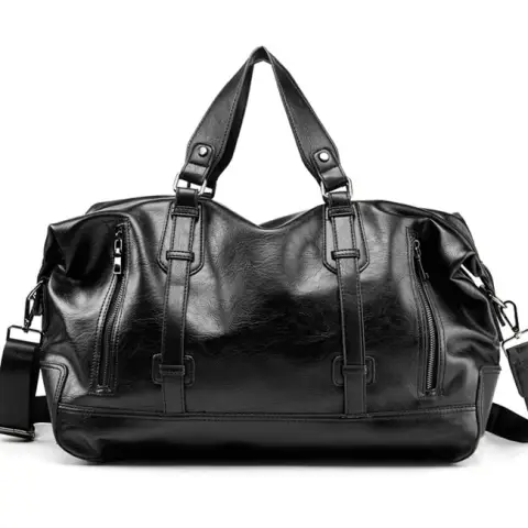 Large-capacity Business Handbag Leather Travel Bag Gym Bag Fashion