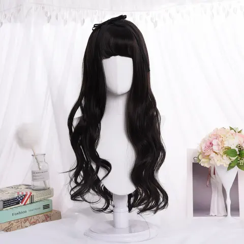 Long Roll Wig Air Bangs Wig Wig COS Wig