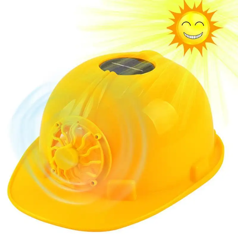 ComfyWorker Tm Solar Fan Helmet