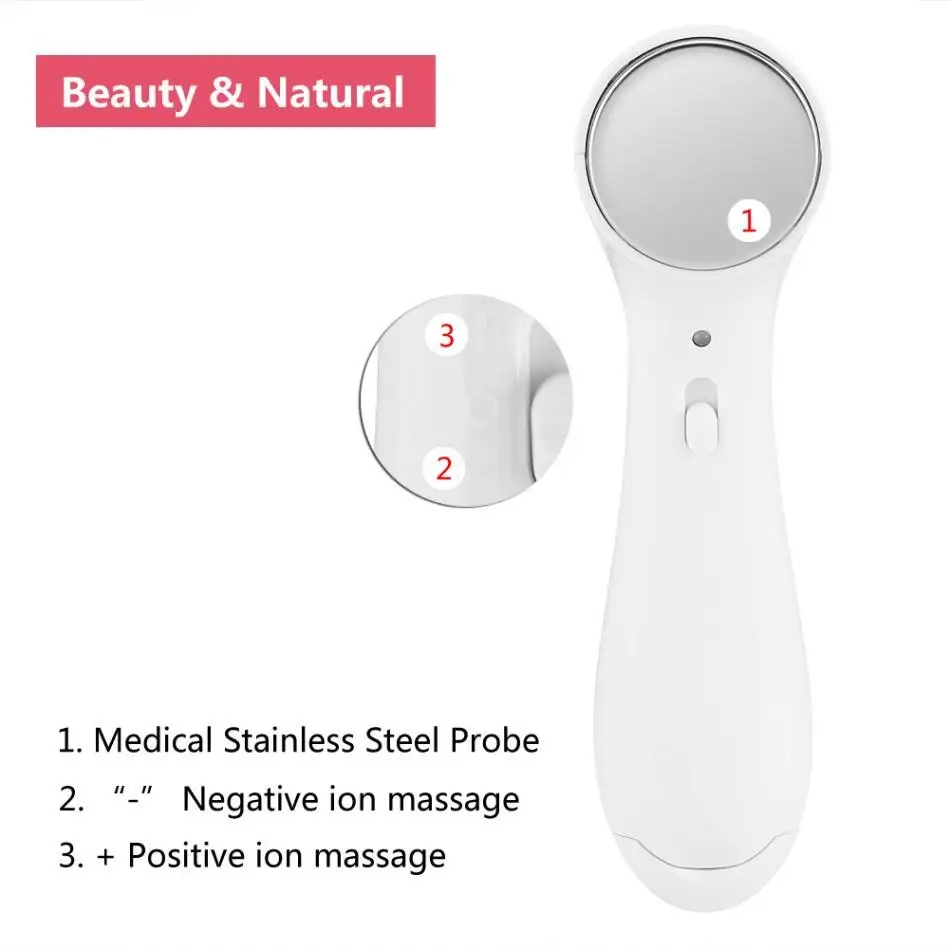 Electric Anti-aging Skin Tighten Device High Frequency Ultrasonic Ionic Face Pore Cleanser Wrinkle Remover Skin Lifting Massager